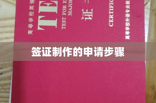 虞城签证制作的申请步骤