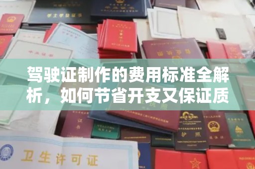 虞城驾驶证制作的费用标准全解析，如何节省开支又保证质量？