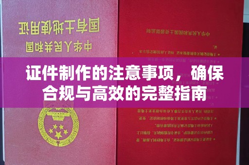 虞城证件制作的注意事项，确保合规与高效的完整指南