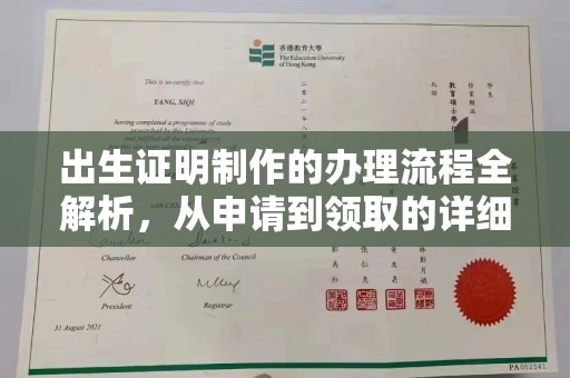 虞城出生证明制作的办理流程全解析，从申请到领取的详细指南
