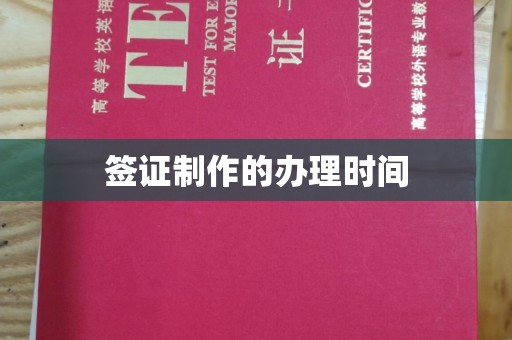 虞城签证制作的办理时间